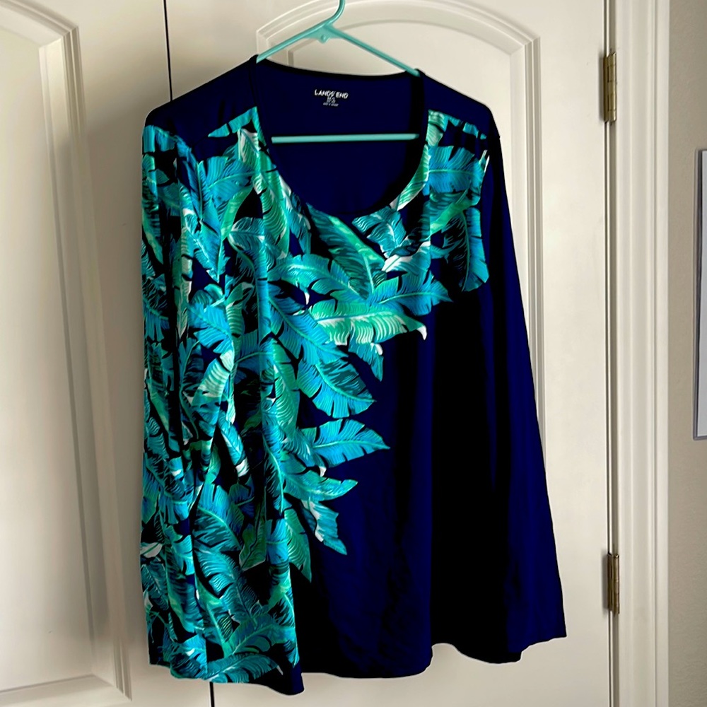 Lands End  rash guard top